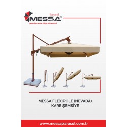 MESSA FLEXIPOLE (NEVADA) KARE YANDAN GÖVDELİ ŞEMSİYE