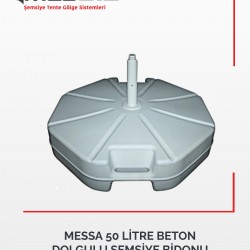 MESSA 50 LİTRE BETON DOLGULU ŞEMSİYE BİDONU