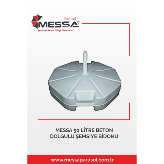 MESSA 50 LİTRE BETON DOLGULU ŞEMSİYE BİDONU MESSA 50 LİTRE BETON DOLGULU ŞEMSİYE BİDONU