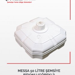 MESSA 50 LİTRE ŞEMSİYE BİDONU (GÖBEKLİ)