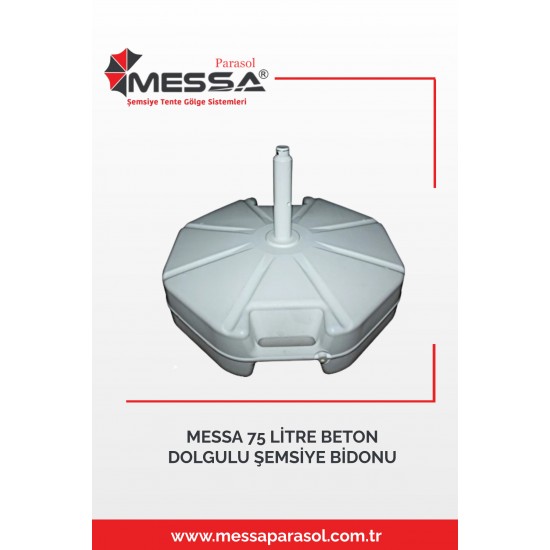 MESSA 75 LİTRE BETON DOLGULU ŞEMSİYE BİDONU MESSA 75 LİTRE BETON DOLGULU ŞEMSİYE BİDONU