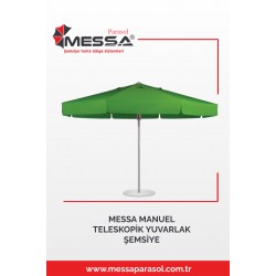 MESSA MANUEL TELESKOPİK YUVARLAK ŞEMSİYE
